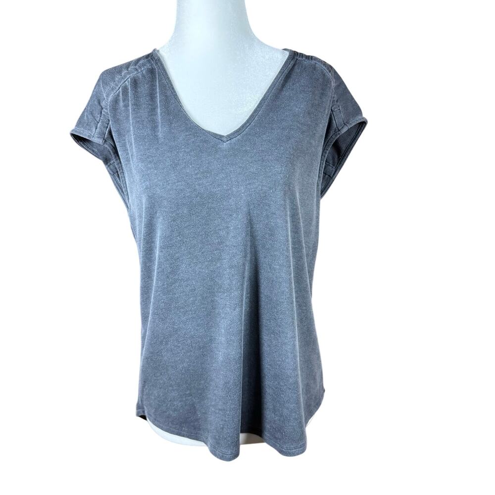 Wonderly Gray Soft Stretch Dolman Sleeve Top Size Small